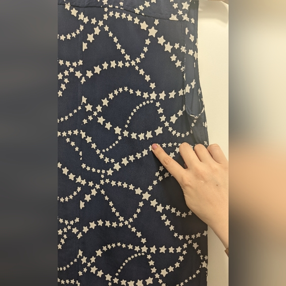 equipment STAR SILK LUCIDA DRESS POCKETS SZ XS $298 BLUE - Picture 4 of 5